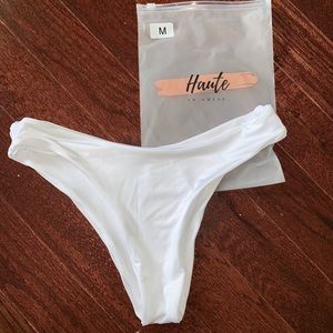 White swim bottoms